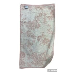 Simply Shabby Chic Hand Towels pink white jacquard 26x14
